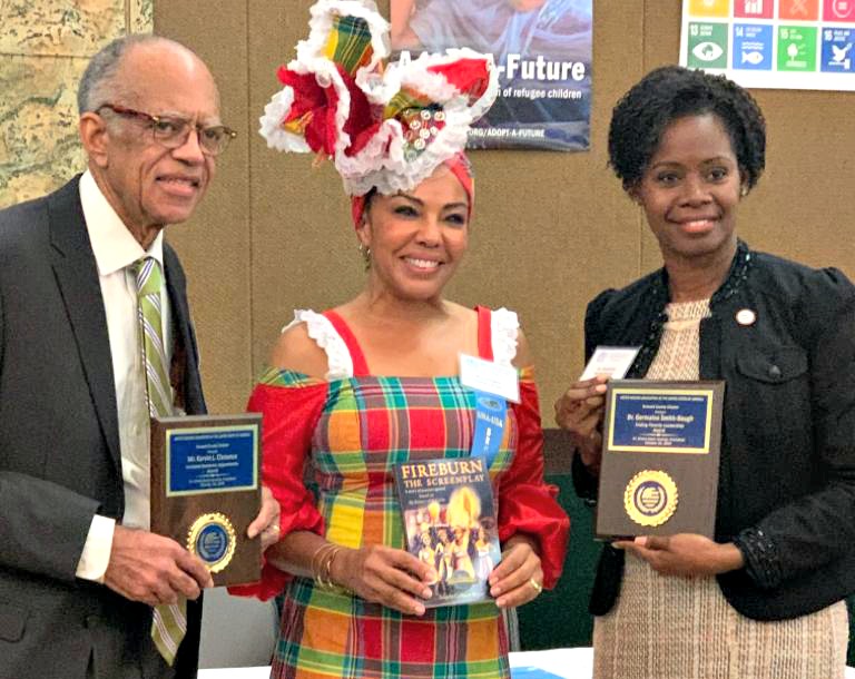 From left: Kervin L. Clenance, Angela Golden Bryan and Dr. Germaine Smith-Baugh.