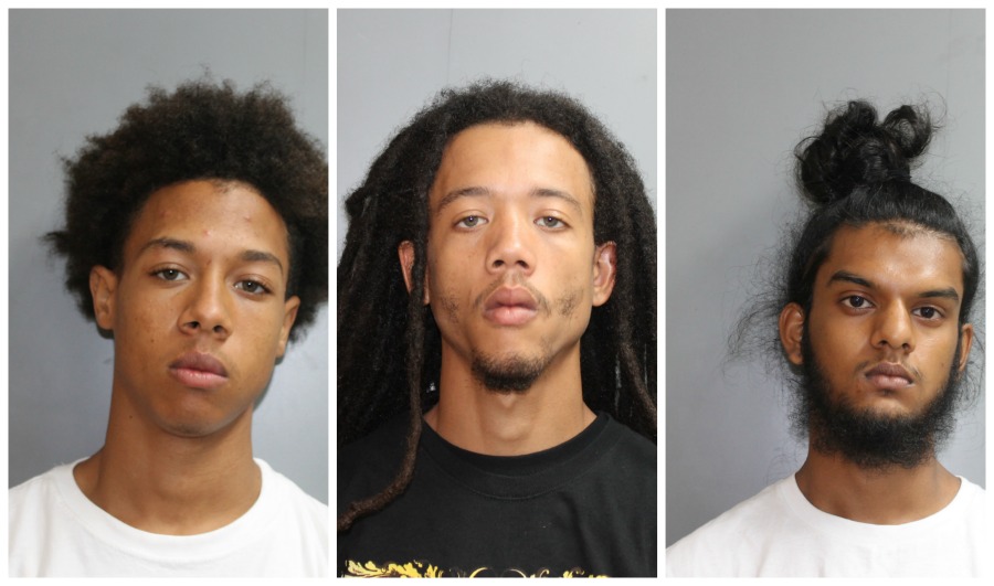 From l2r: Mugshots of Rosniel Bautista, Marcus Daniel and Joseph Narinesingh.
