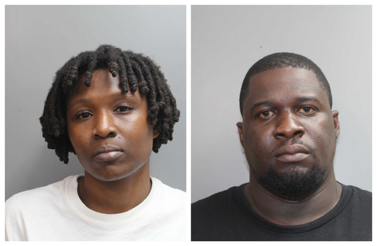 Mugshots of Shakerah Boyce and Michael Ford.