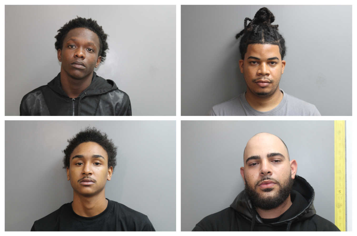 Mugshots of suspects recently arrested on unauthorized gun possession charges.