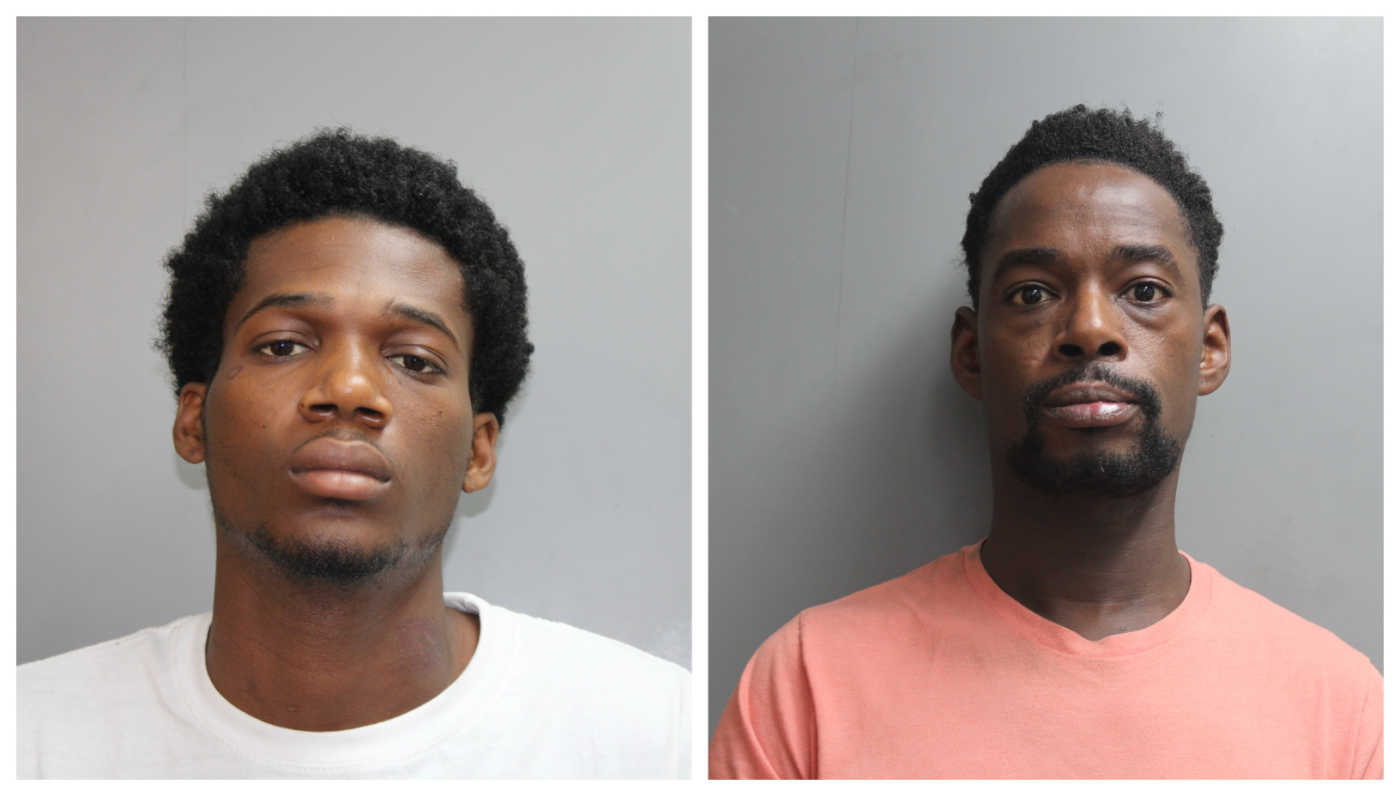 From left to right: Mugshots of Ian Benjamin, Jr. and Khalaf Jerry.