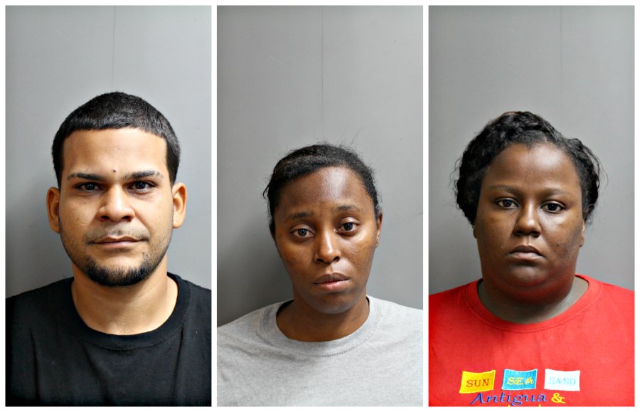 From left to right: Jose Rodriguez, Kenisha Hendrickson and Wendy Ann Joseph