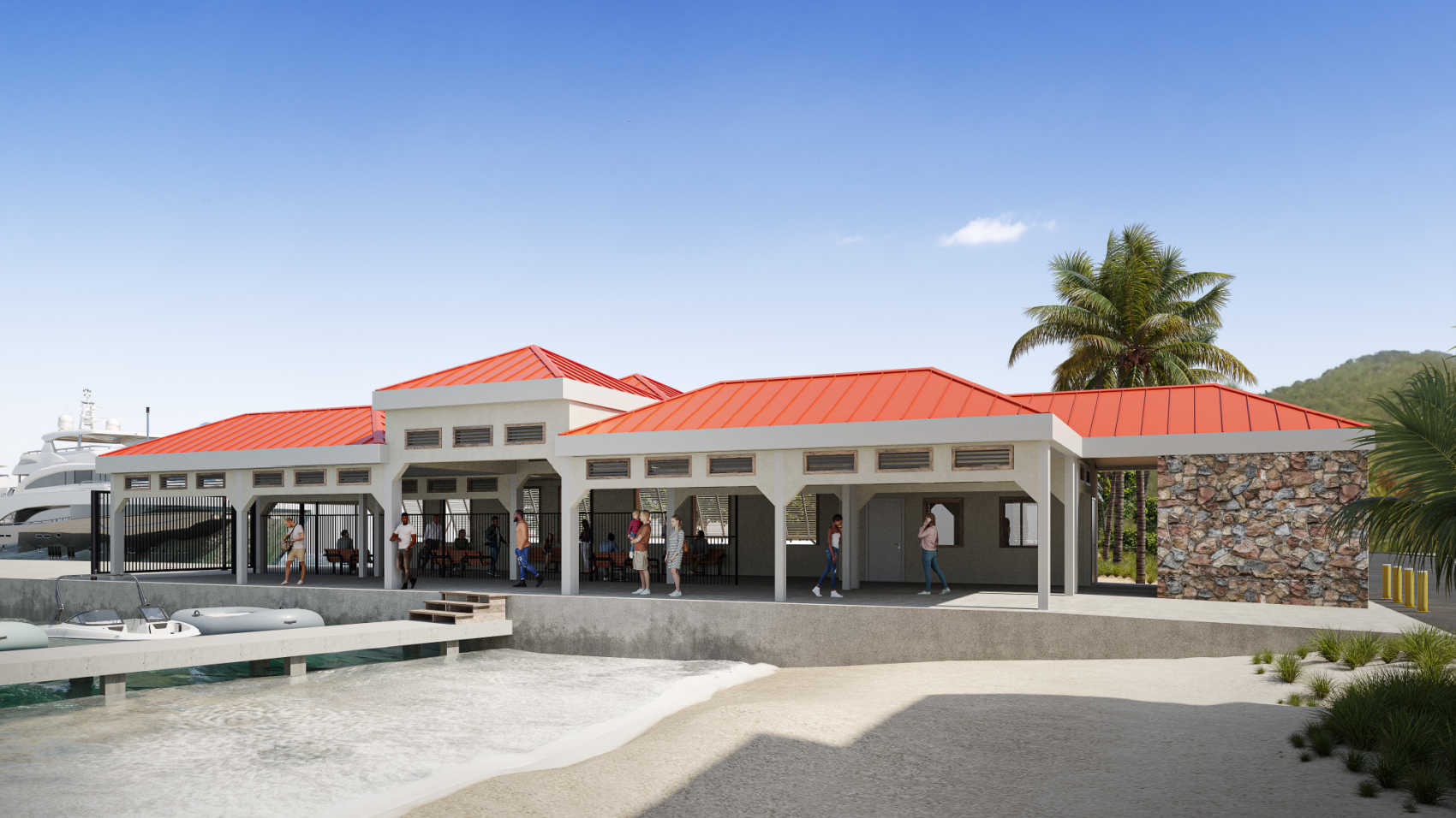 Rendering of the the Loredon L. Boynes Sr. Dock in Cruz Bay, St. John.