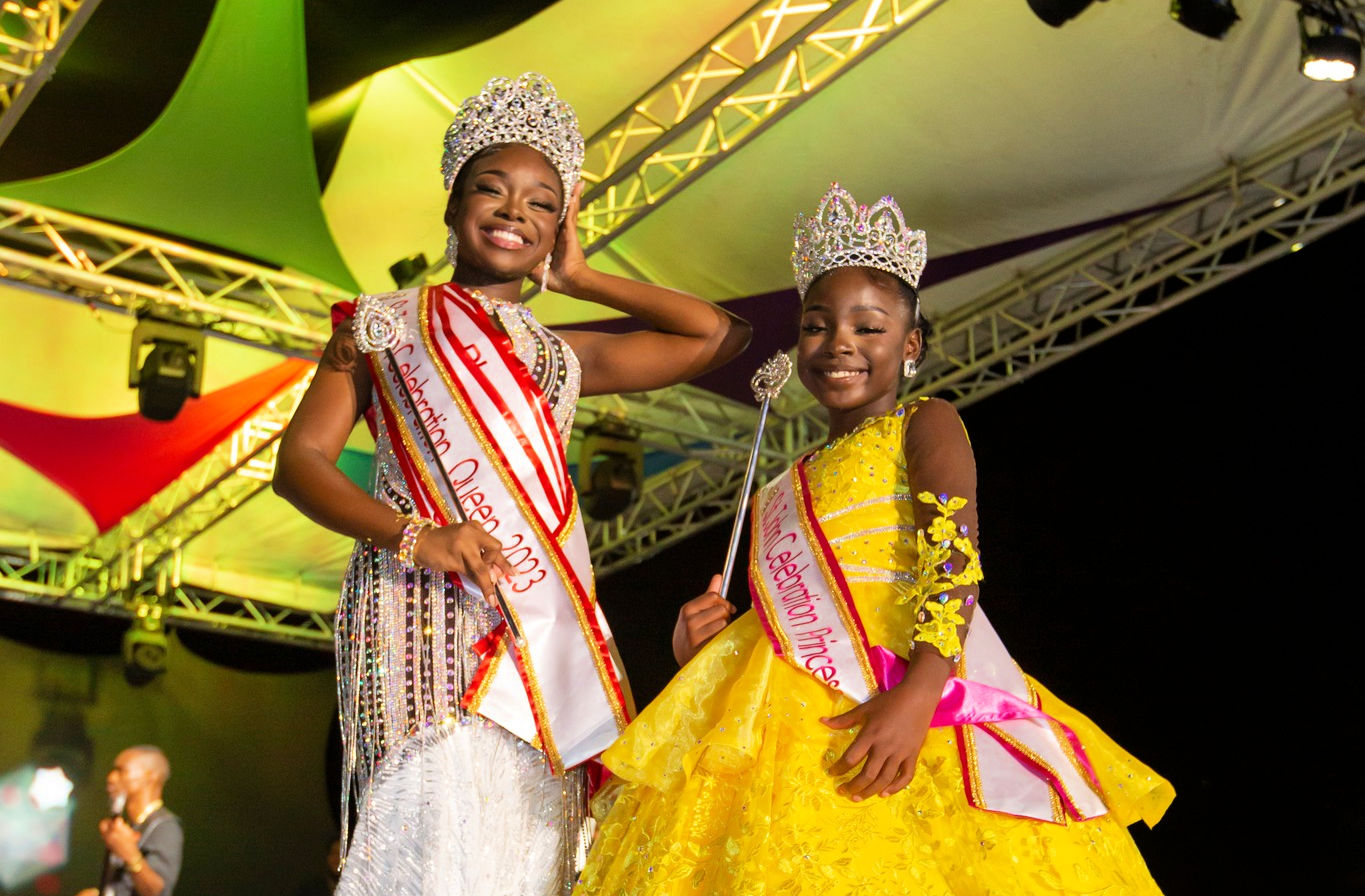 St. John Celebration Queen for 2023 Taezha Maduro, and St. John Celebration Princess for the year, De’Jeannique Callwood.