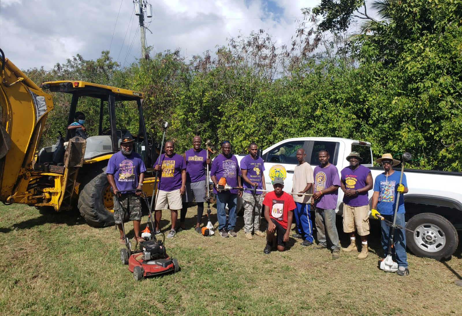 Omega Psi Phi members are participating in a major ballpark cleanup effort in St. Thomas in partnership with the Dept. of Sports, Parks, and Recreation.