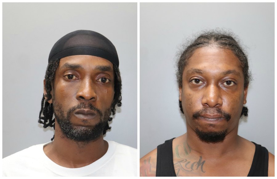 Mugshots of Rasoromeo Archibald, left, and Tyler Lamarrie.