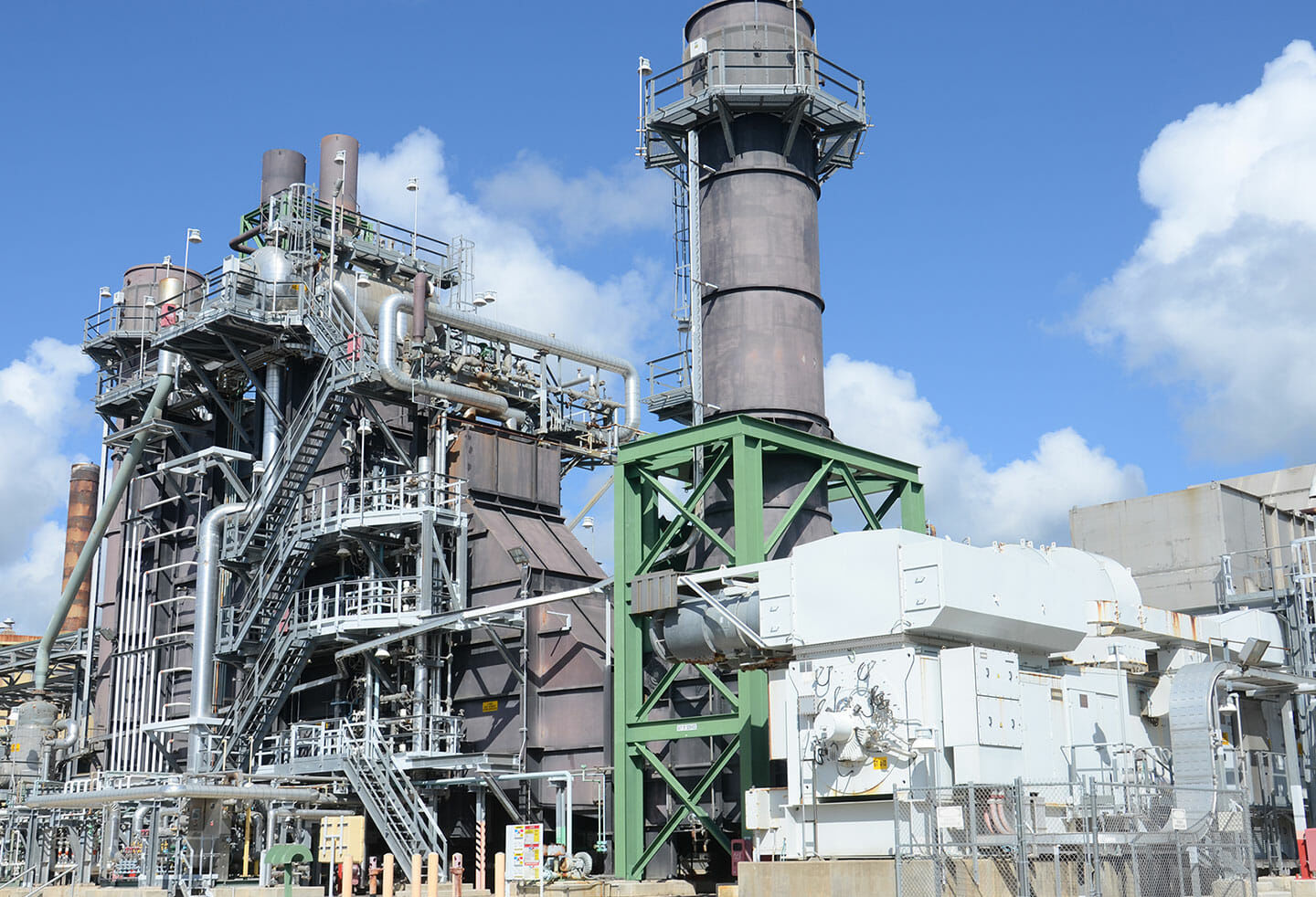 A portion of the Limetree Bay oil refinery.