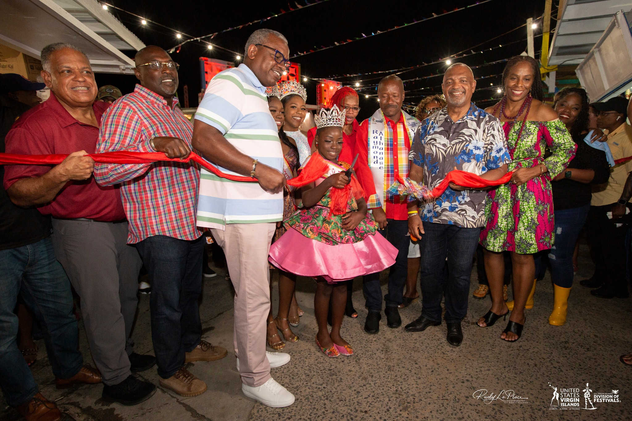 Ribbon-cutting ceremony on Thursday, June 29, 2023 in St. John for the opening of the Festival Village.