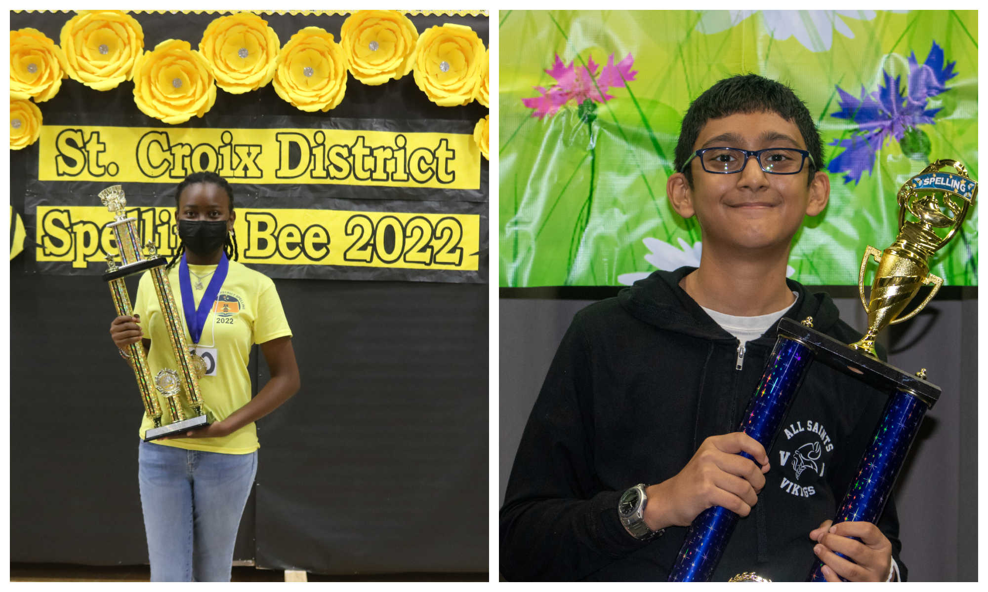 From left to right, Shadya Coureur and Naitik Jhanwar.