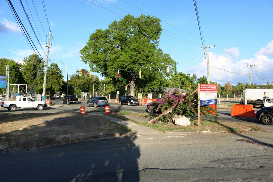 The Sion Farm intersection, where roadwork is scheduled for the evenings of May 19 & 20.
