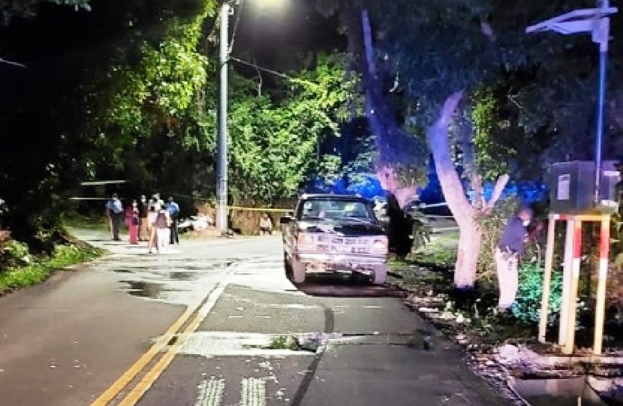 Scene of accident in St. John
