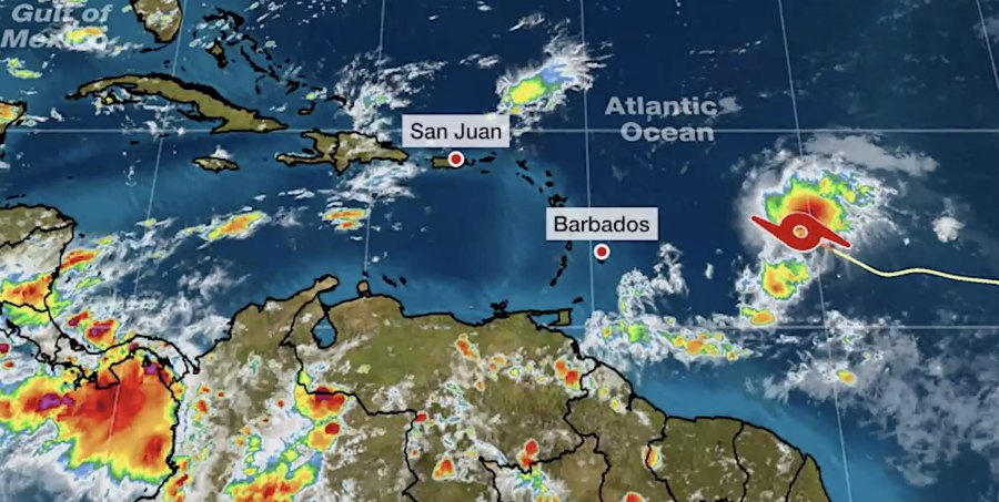Tropical Storm Josephine Projected to Pass Northeast of Leeward Islands, Including USVI, PR and BVI Over the Weekend