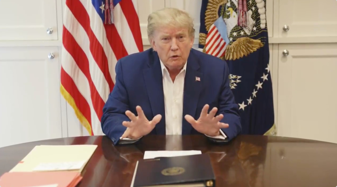 President Trump updates the public on his health status after contracting the coronavirus.