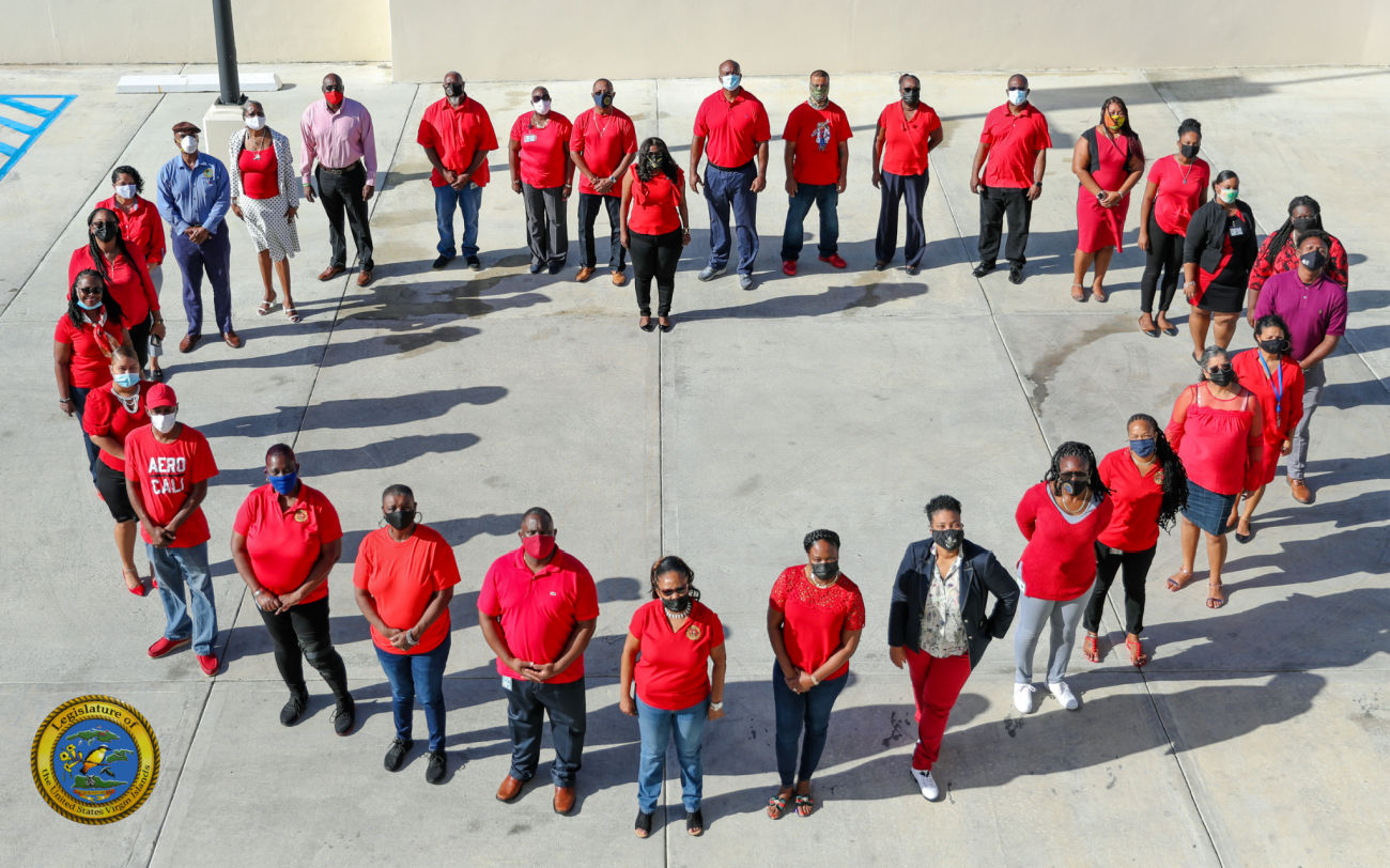 34th Legislature, Dept. of Health Team Up for 'Go Red Day'