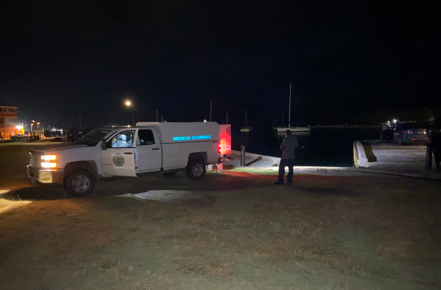 Police, other emergency personnel found the body of a Caucasian male floating in seawater at the Christiansted Wharf on Thurs. Jan. 14, 2021.