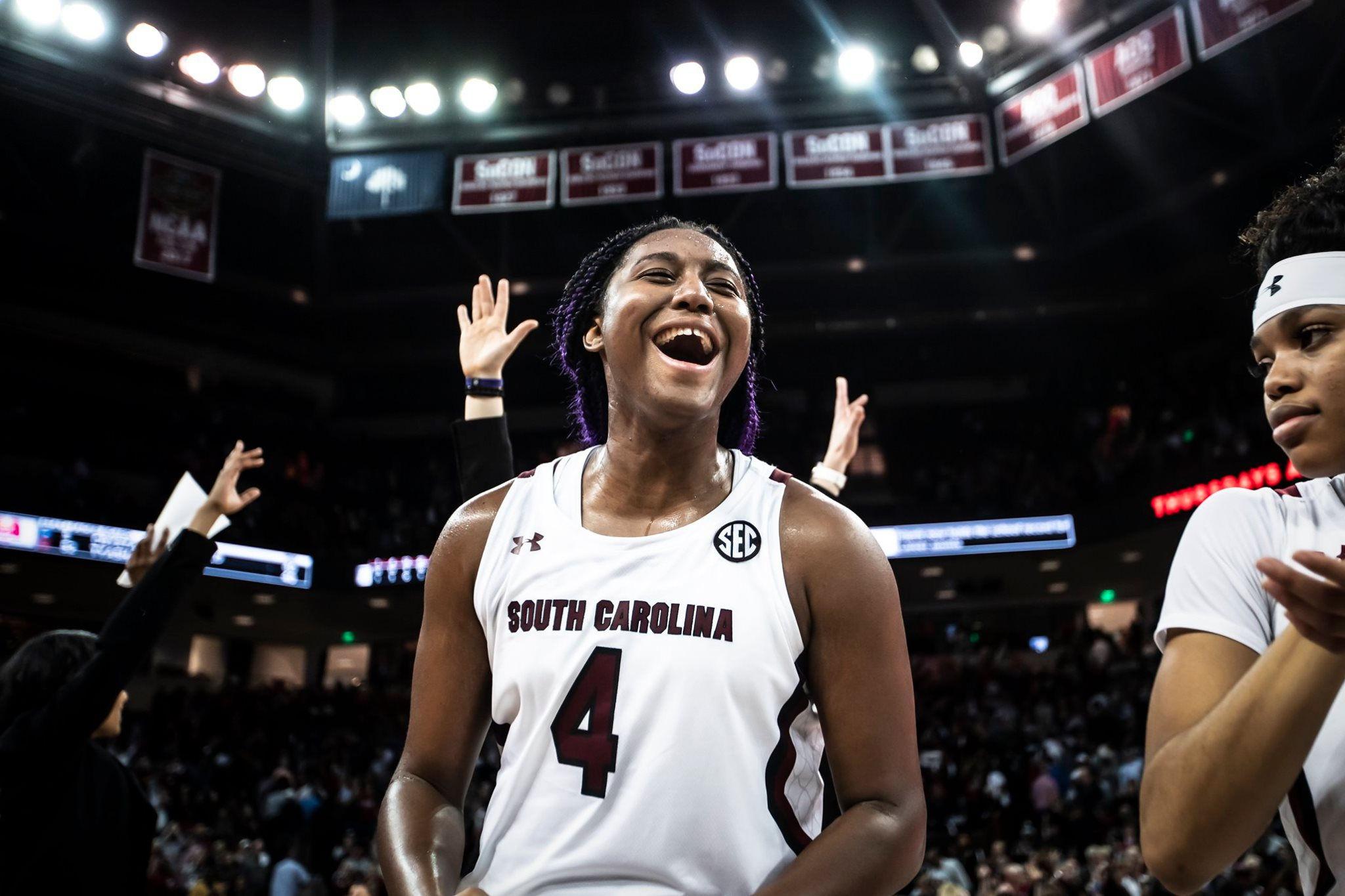 Virgin Islands native Aliyah Boston will have an opportunity to break the Southeastern Conference record for most consecutive double-doubles on Thursday.