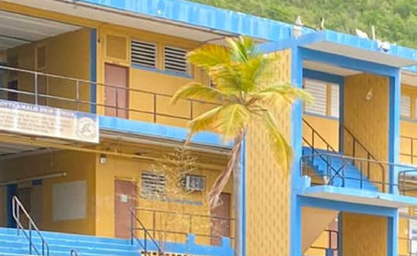 A mugshot of 18-year old Nayeli Acevedo has not been provided by the V.I. Police Department. Above, the Charlotte Amalie High School.