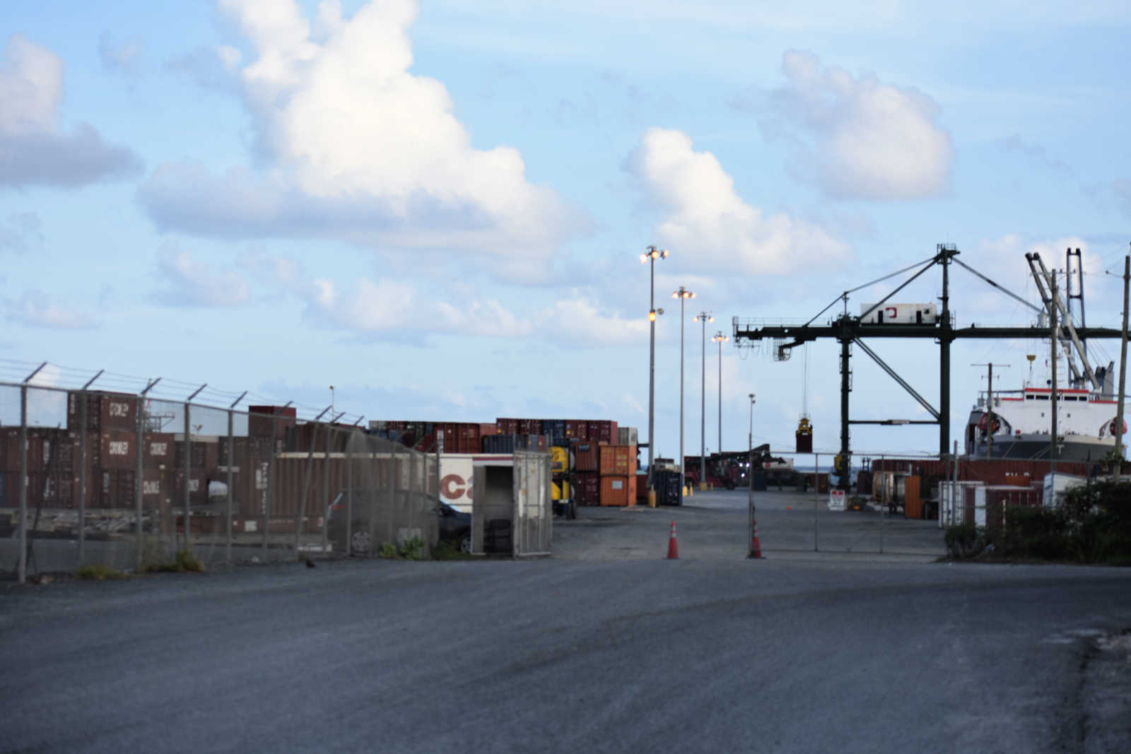 Container Port on St. Croix.