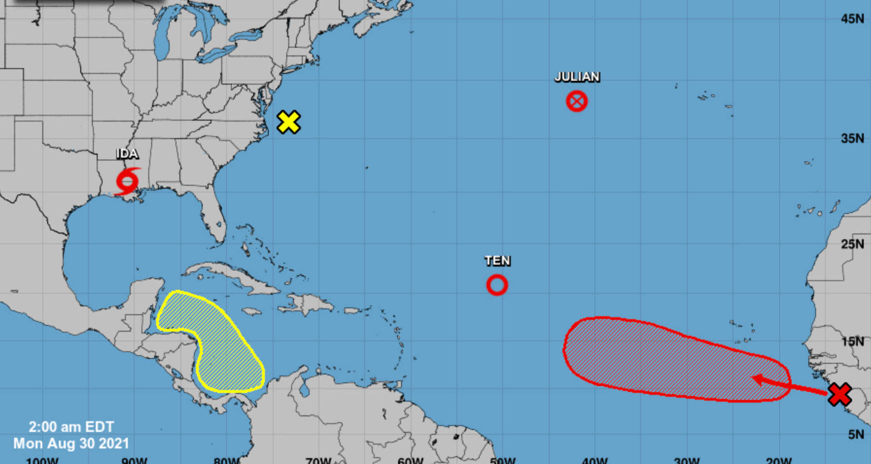 New System Coming Off West Coast of Africa With Conditions Favorable for Development as Atlantic Gets Busy