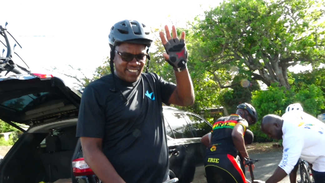 Governor Albert Bryan on Sunday, April 25 2021 participated in the Mango Tree Riders one-year riding event.