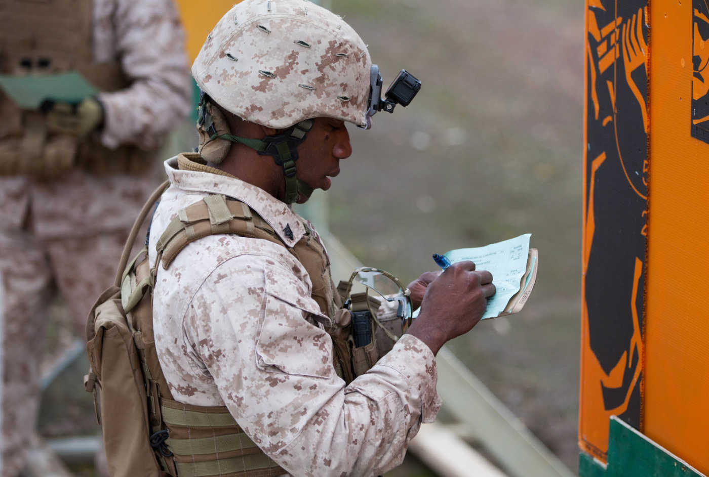 Jacques Yves Duroseau, shown here in 2016 when he was an active duty Marine, was found guilty by a federal jury over a weapons smuggling scheme.