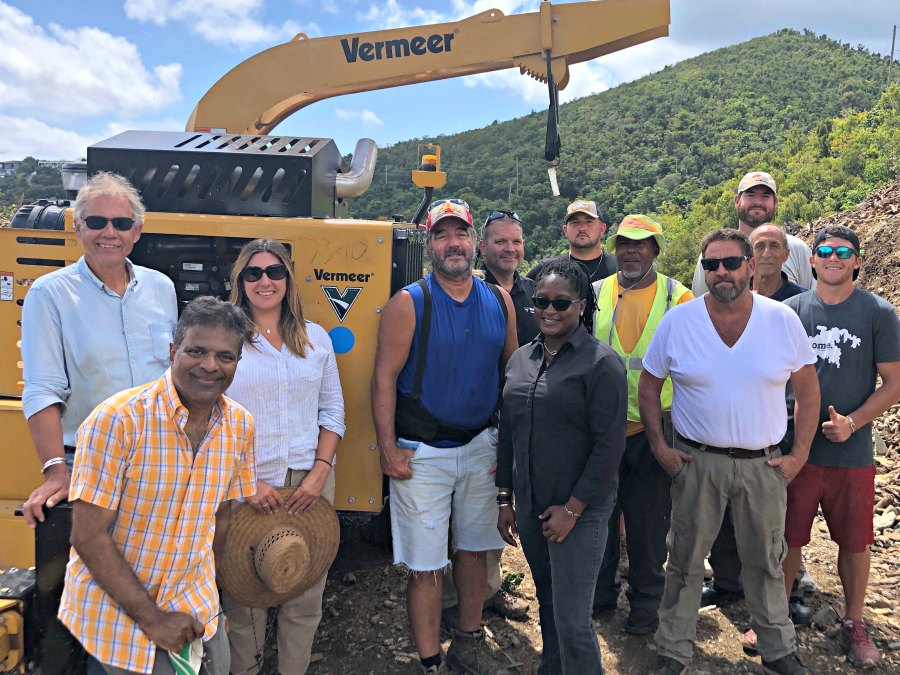 Left to right: David DiGiacomo, IGL board member; Harith Wickrema; Kelly Lawson, IGL Exec Director; Dr. David Minner, ISU EARTH Program; Ryan Erger, Vermeer; Sheena Evinson, WMA; Julian Doran; Elvis Pemberton, WMA; Bill Dennis, St. John Repair Shop; Matt