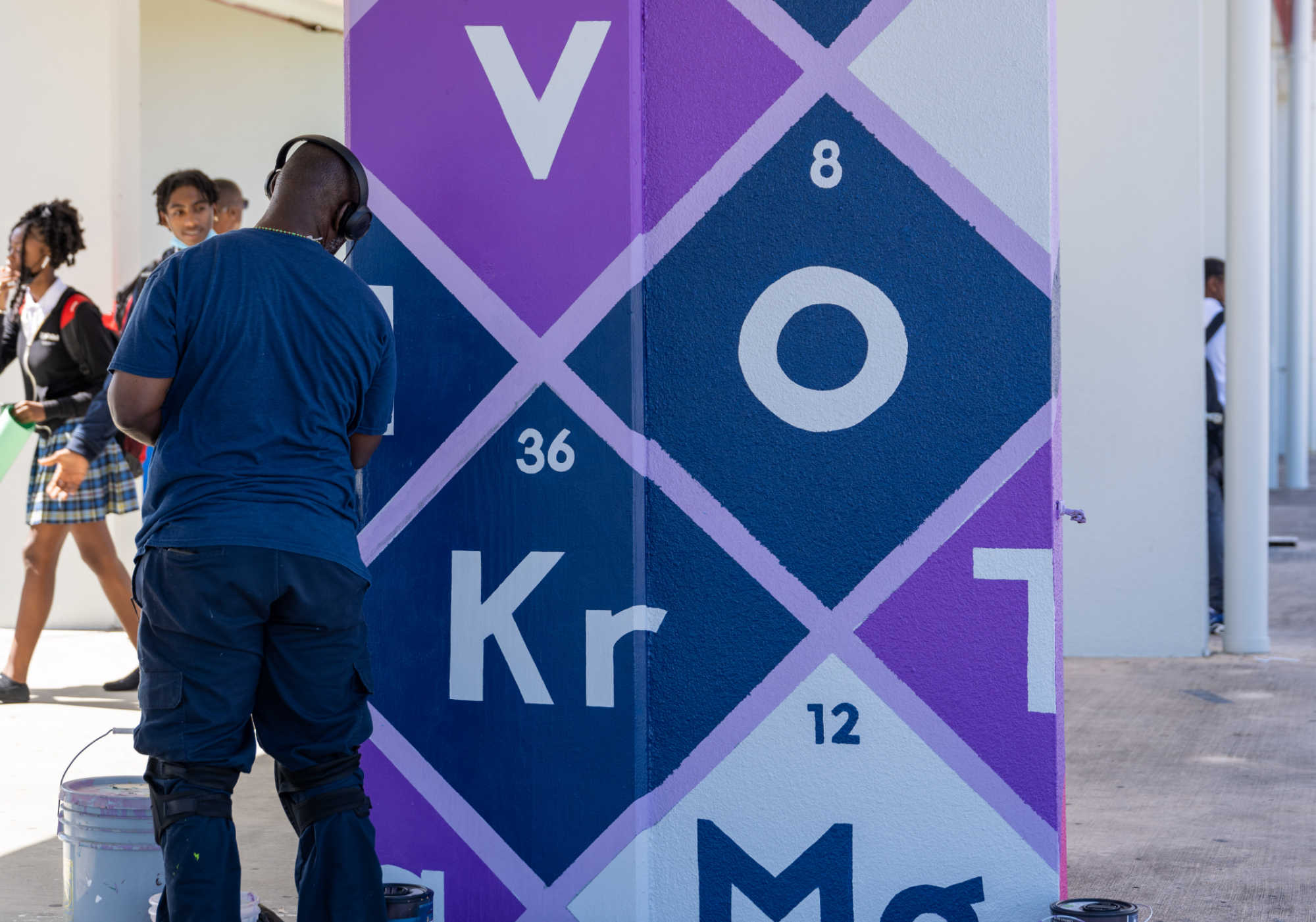 Watch: Murals at Complex High School Aim to Beautify and Educate