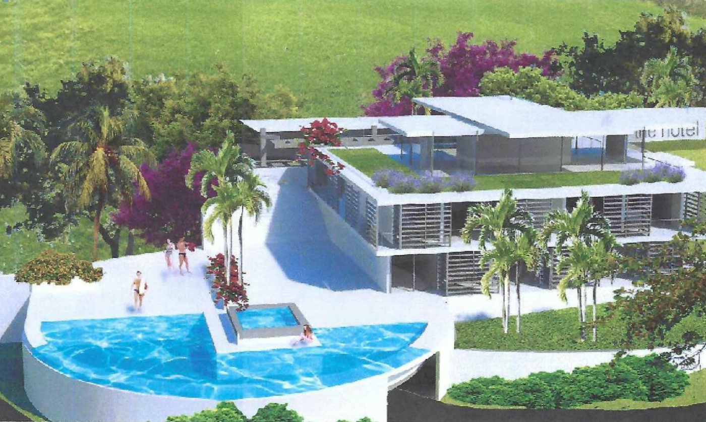 Rendering of proposed hotel