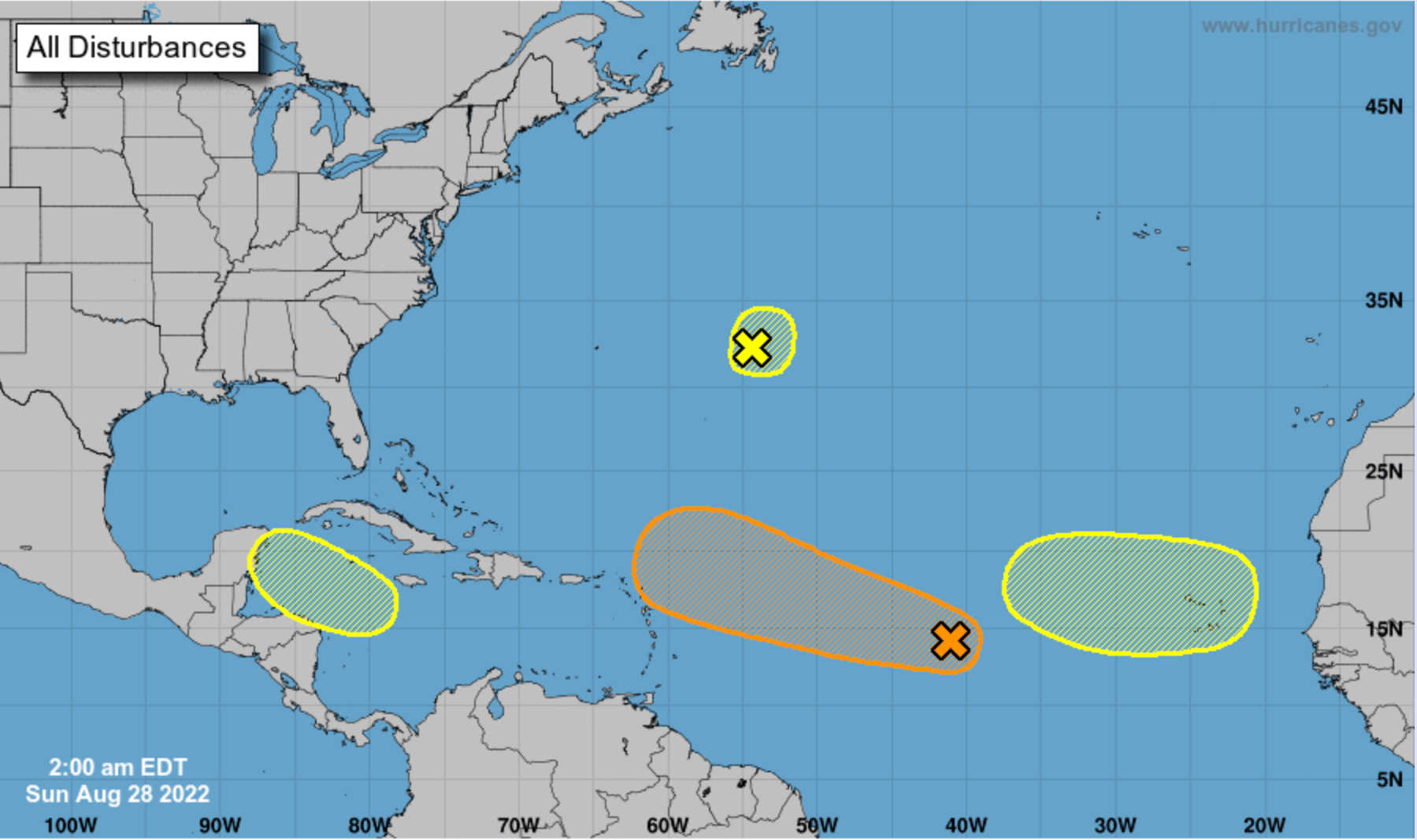 Tropical Depression Could Develop By Midweek as System in the Atlantic Becomes Better Organized