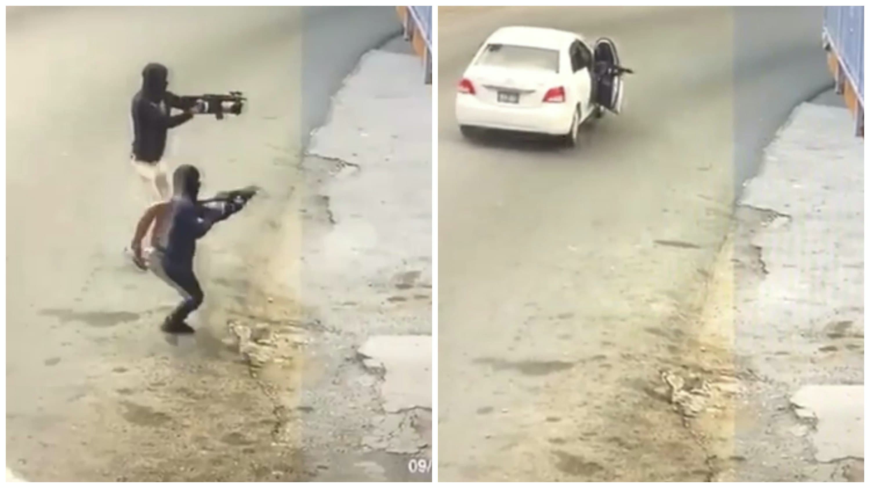 Closed circuit camera footage of the shooting incident in St. Thomas on Wednesday, Sept. 16, 2020.