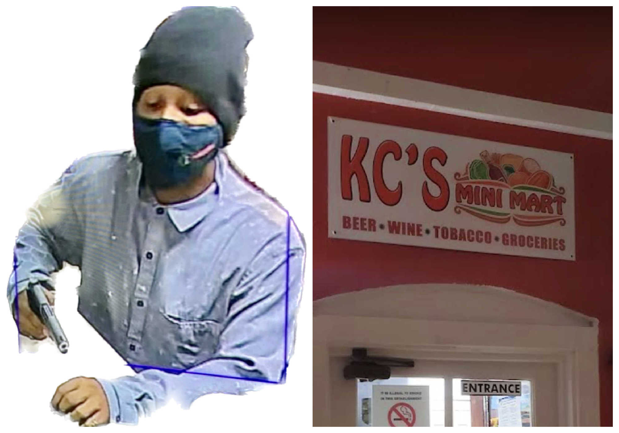 Although it remains unclear whether the suspect is male or female, the cashier noted that the suspect's facial features appeared feminine.