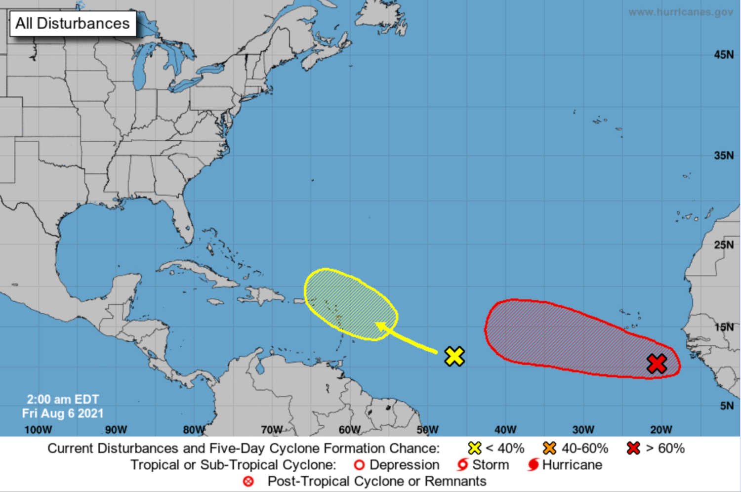 New System With Conditions Appearing Conducive for Development Has Caribbean Islands in its Projected Path