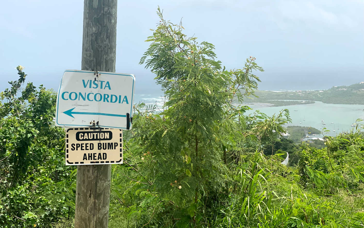 To find Vista Concordia, take the Salt River Road, then the second left heading up Scenic Drive Road. From there, follow the road up the hill for two miles.