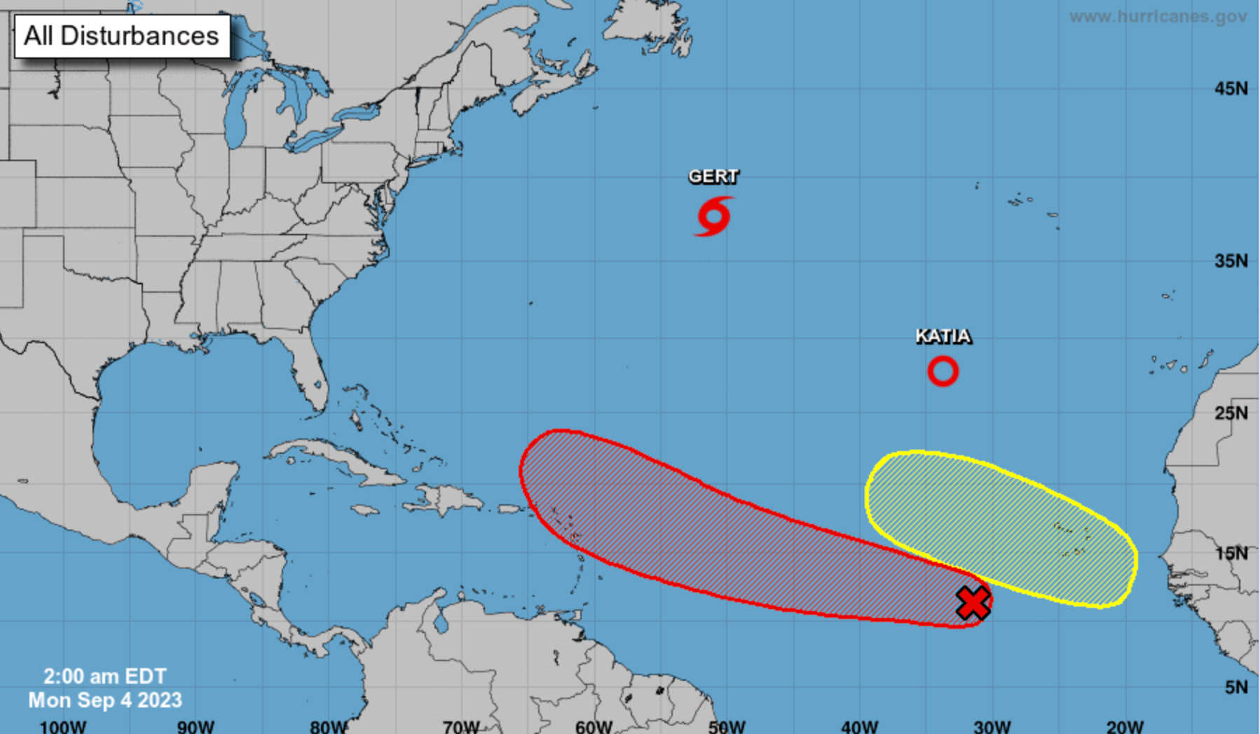 Current outlook in the tropical Atlantic.