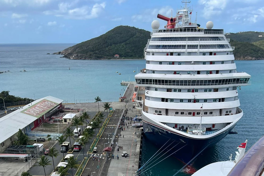 While the Disney Magic, pictured above, berthed at WICO and passengers were allowed to disembark on Thursday, Dec. 30 2021, the Disney Fantasy eventually left the WICO dock at about 9:30 a.m. the same day to spend the day at sea.