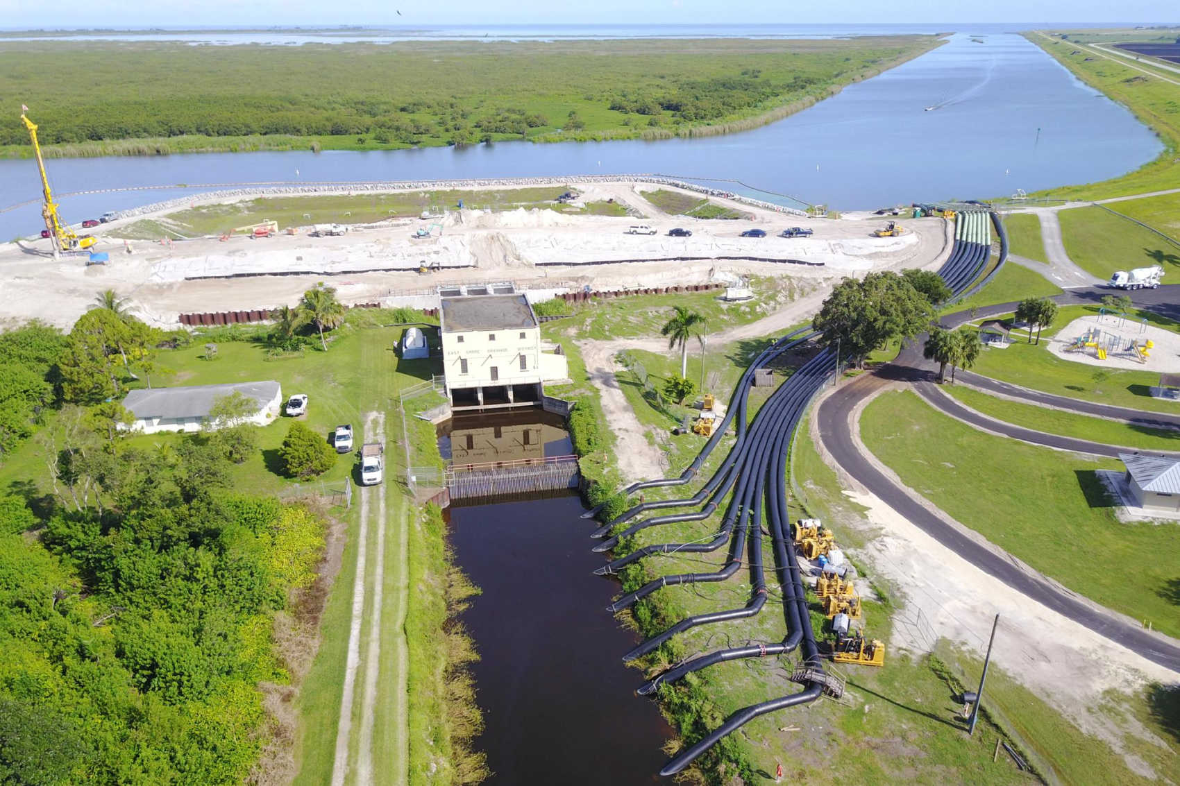 A construction project at Florida’s Herbert Hoover Dike, where Accura Engineering provided quality-assurance services. The firm's bid protest prompted a new Army Corps competition covering the USVI and Puerto Rico.