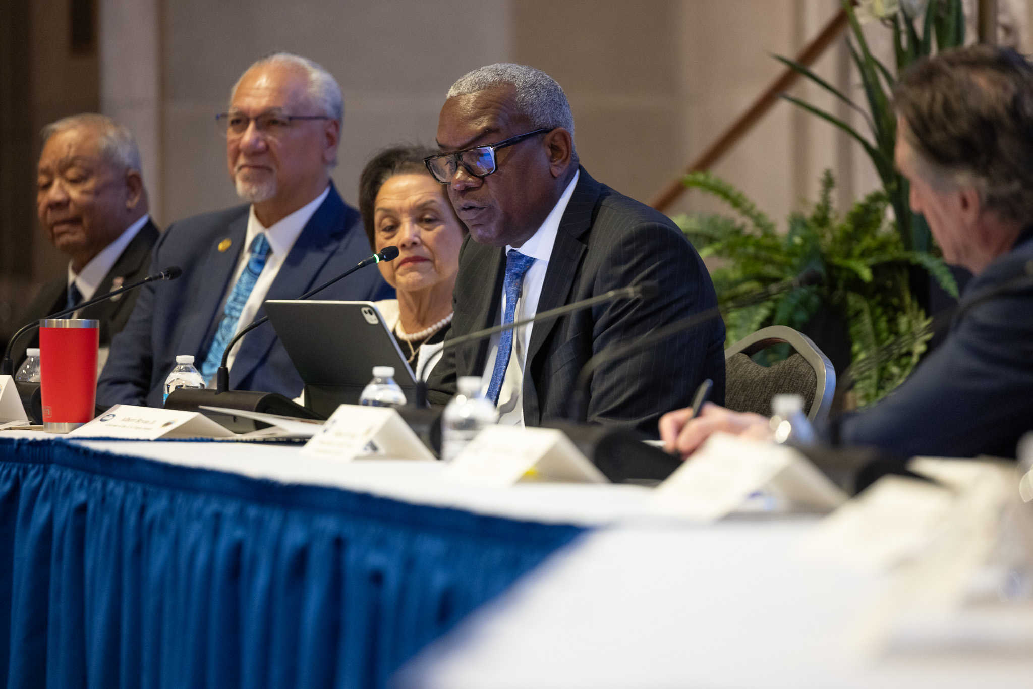 Governor Albert Bryan Jr. at the 2026 Interagency Group on Insular Areas meeting at the U.S. Department of the Interior.