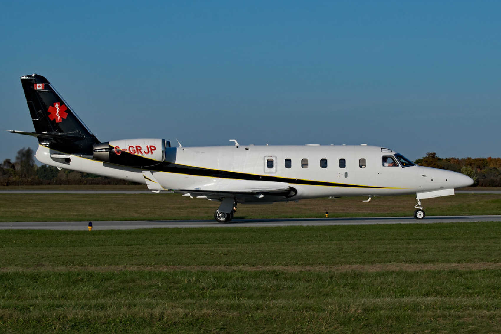 The Latitude Air Ambulance Gulfstream G100, registration C-GRJP, which disappeared near Nantucket while carrying a Bermudian patient, family member and four Canadian crew members to Boston.
