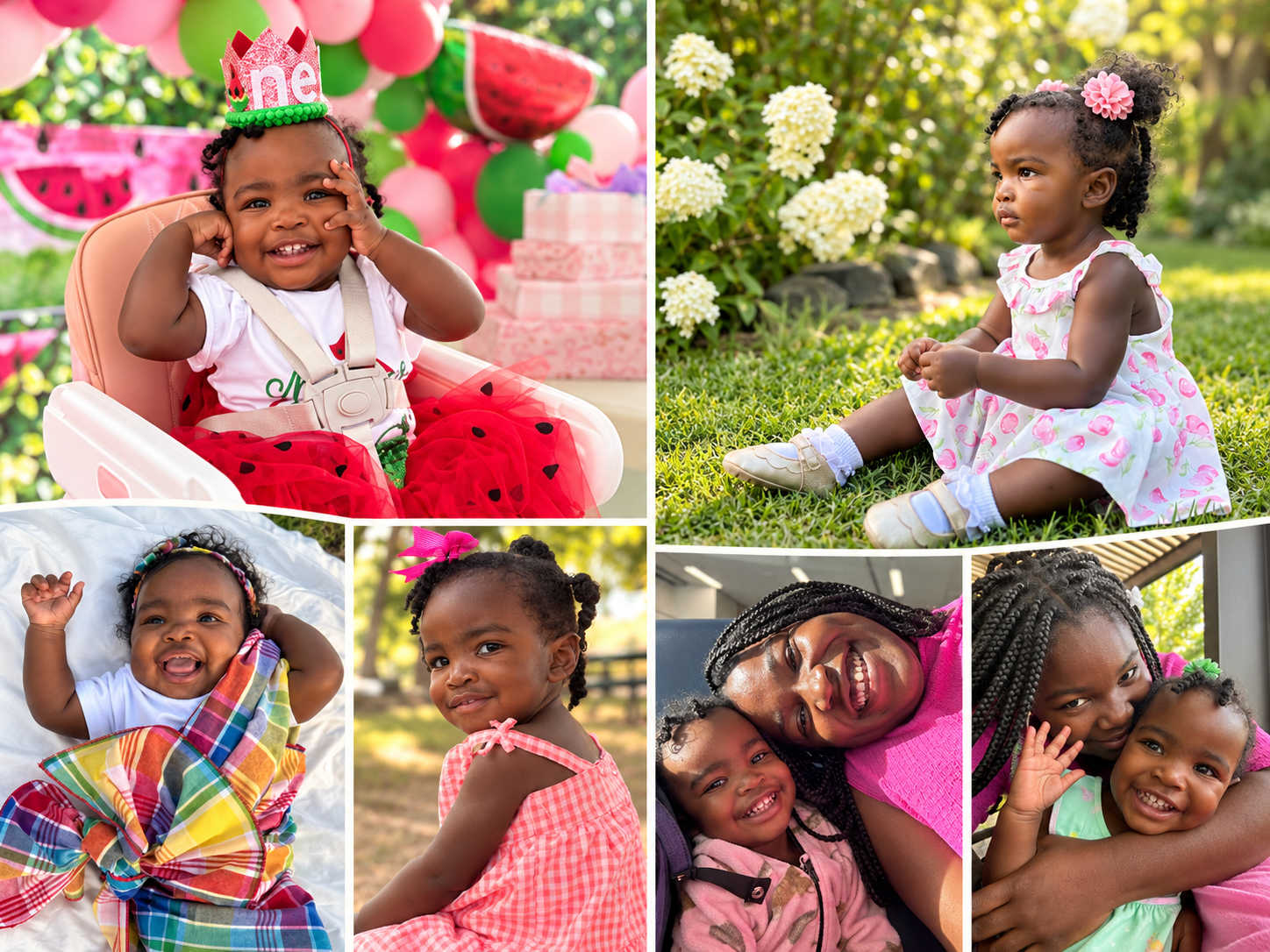 A collage of St. Croix’s Mehlanee Graham captures joyful moments from her childhood and time with family. Mehlanee is seeking community support as she competes for the 2026 national Baby of the Year title and $25,000 prize.