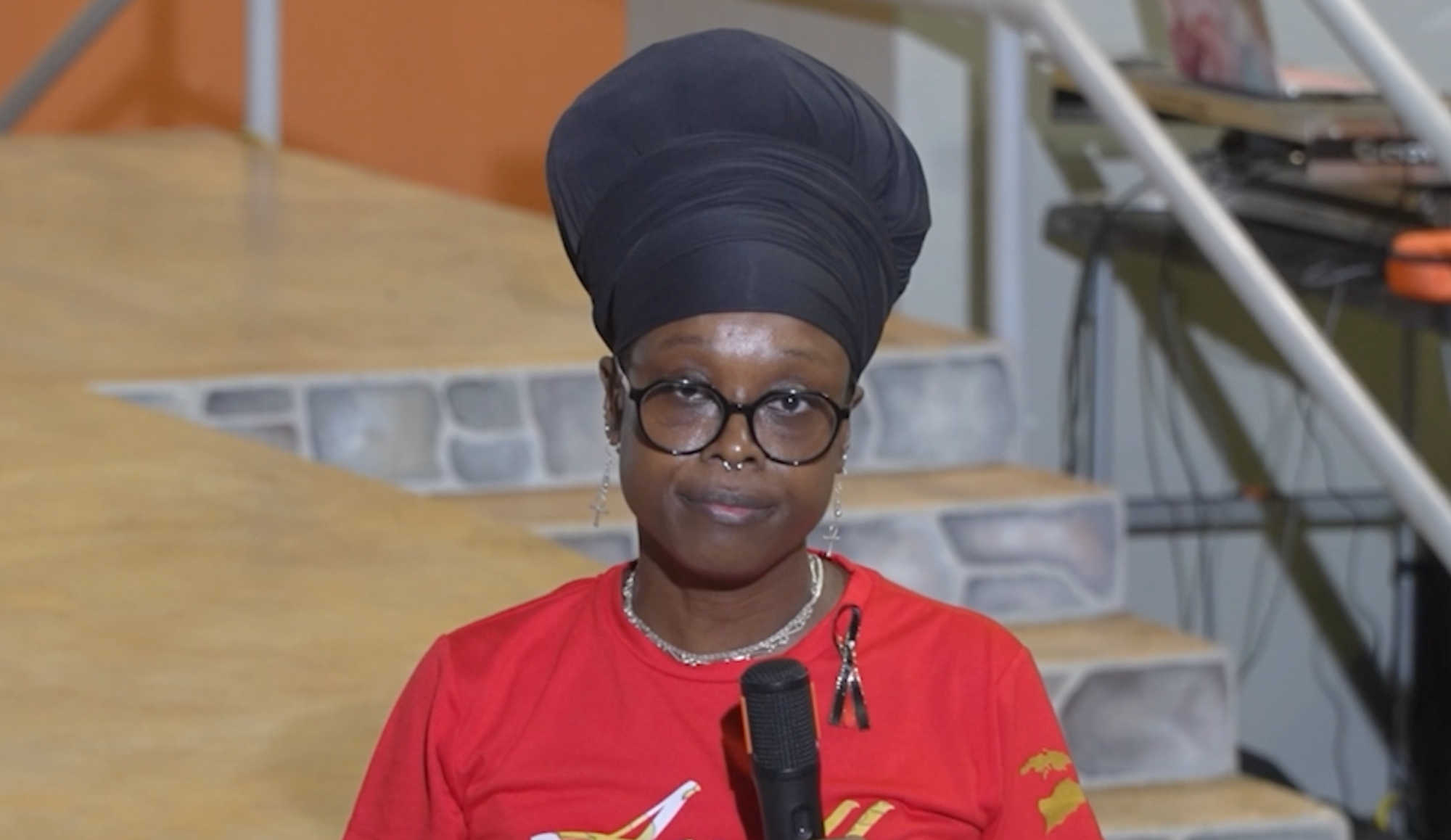 Shemona Cascen, mother of Tintawee Christian, speaks at St. Croix’s National Day of Remembrance for Murder Victims, where she said six years of grief over her son’s killing have turned to anger.