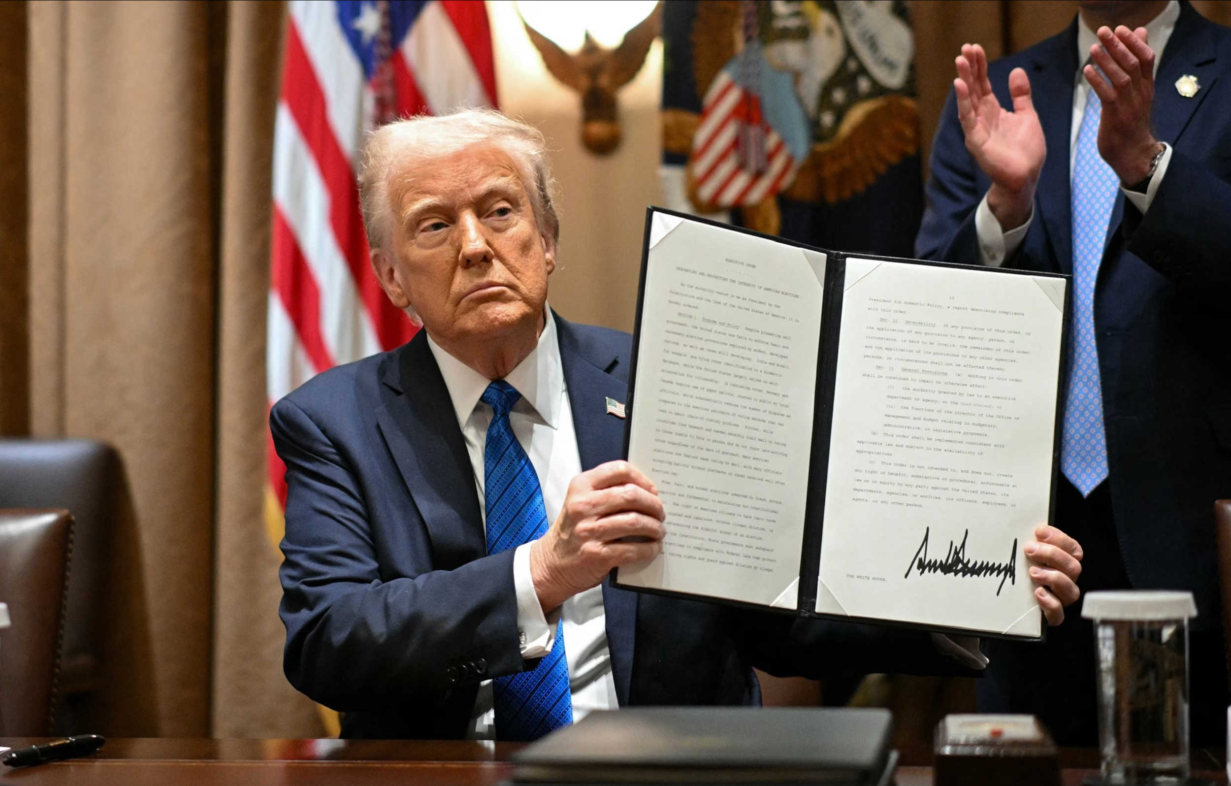 President Trump signs executive order aimed at diminishing election fraud by requiring proof of citizenship to vote in federal elections. Proof of citizenship is required to vote in U.S. Virgin Islands elections.