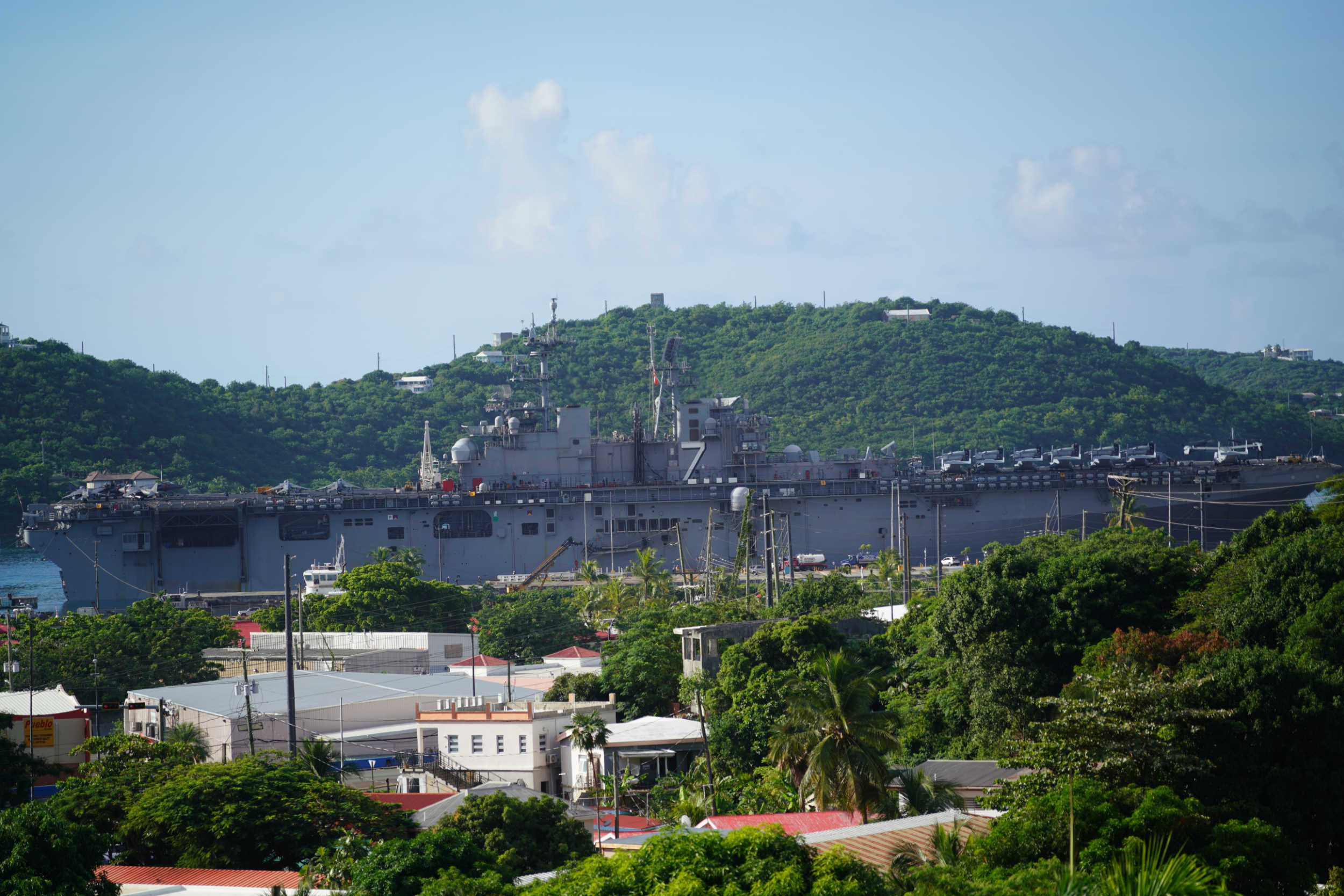 USS Iwo Jima Docks in Crown Bay for R&R, Recalling an Era When Navy Visits Energized St. Thomas