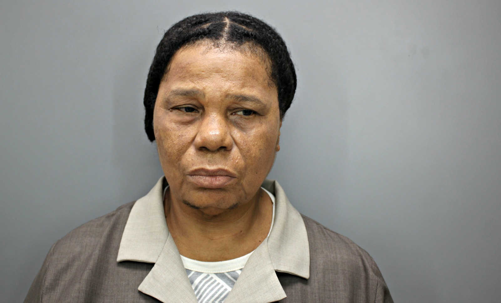 Viviane Stuart, wife of murder victim Egbert “Manno” Stuart, pictured in a 2016 booking photo. She was convicted alongside Jacques Cajuste in her husband’s killing and sentenced to life without parole.