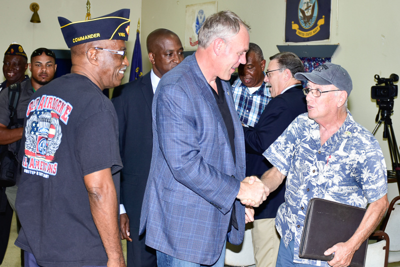 U.S. Interior Secretary Meets With Local Veterans