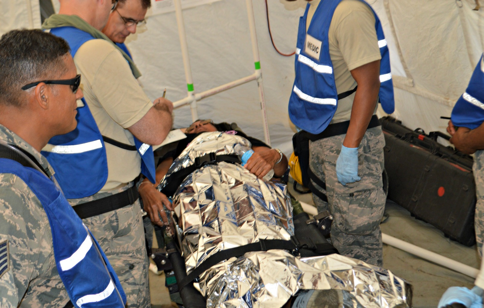 Watch: Soldiers Conduct Decontamination Exercise On Disaster Victims In Mock Vigilant Guard Exercise