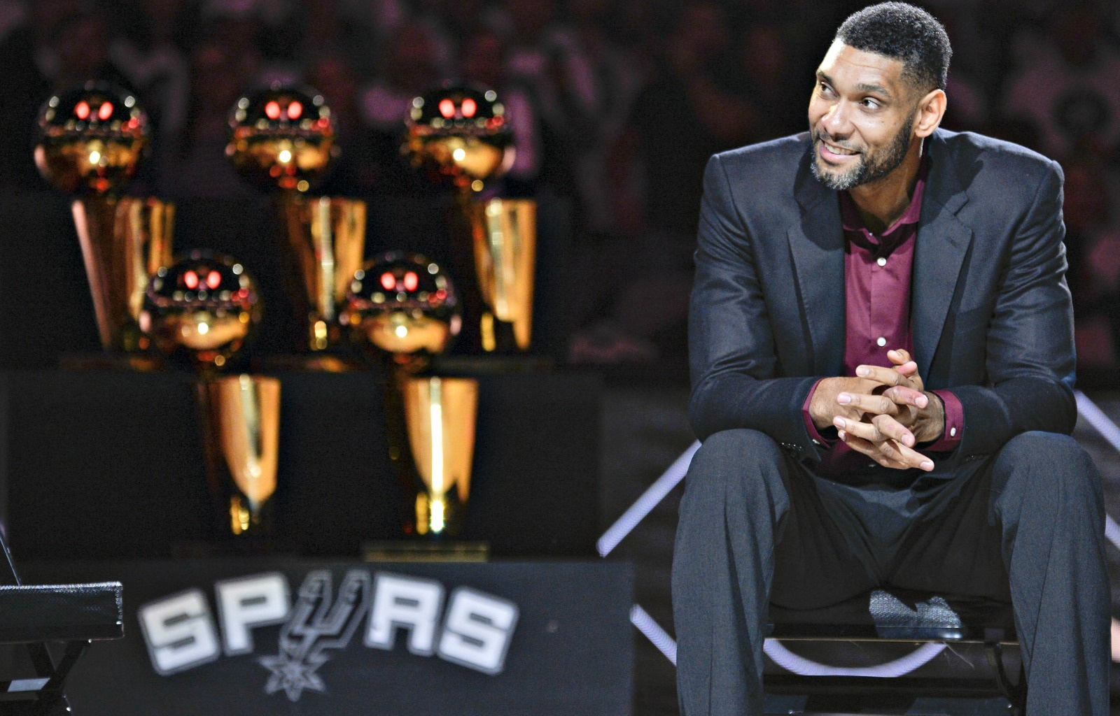 Tim Duncan Honored At Retirement Ceremony