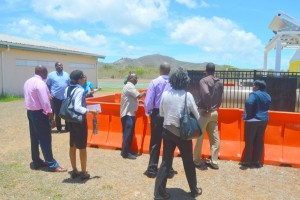 Senators, 31st Legislature staff and DOE officials touring the Claude O. Markoe Elementary School in Frederiksted.