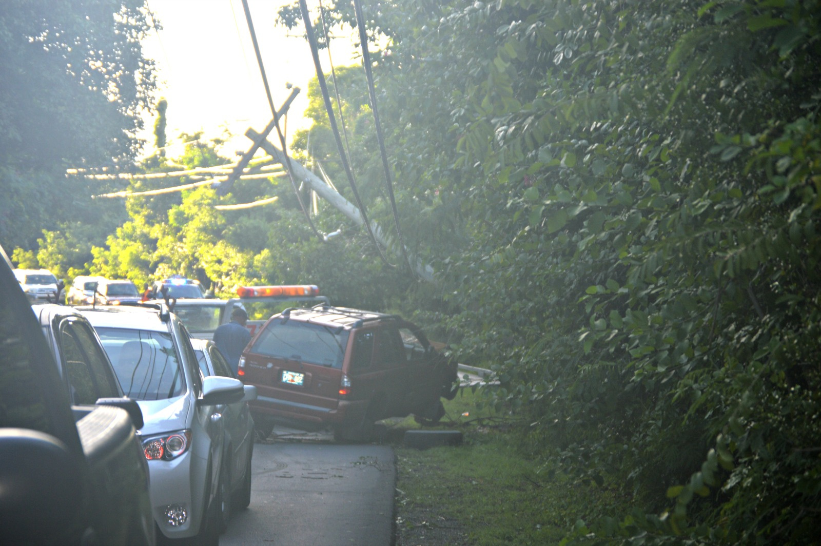 Accident Near Tide Village Leaves Parts Of East End Without Power, viNGN Customers Without Internet