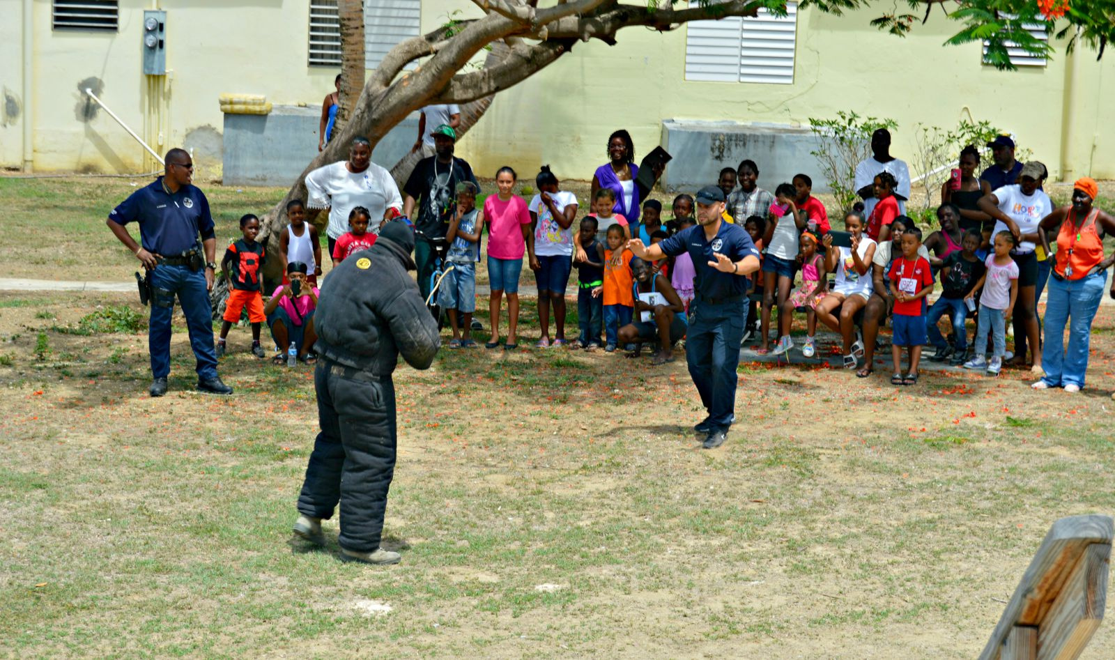 At Alphonso Gerard Complex, Children Enjoy Summer Lunch Program, K-9 Unit Demonstration