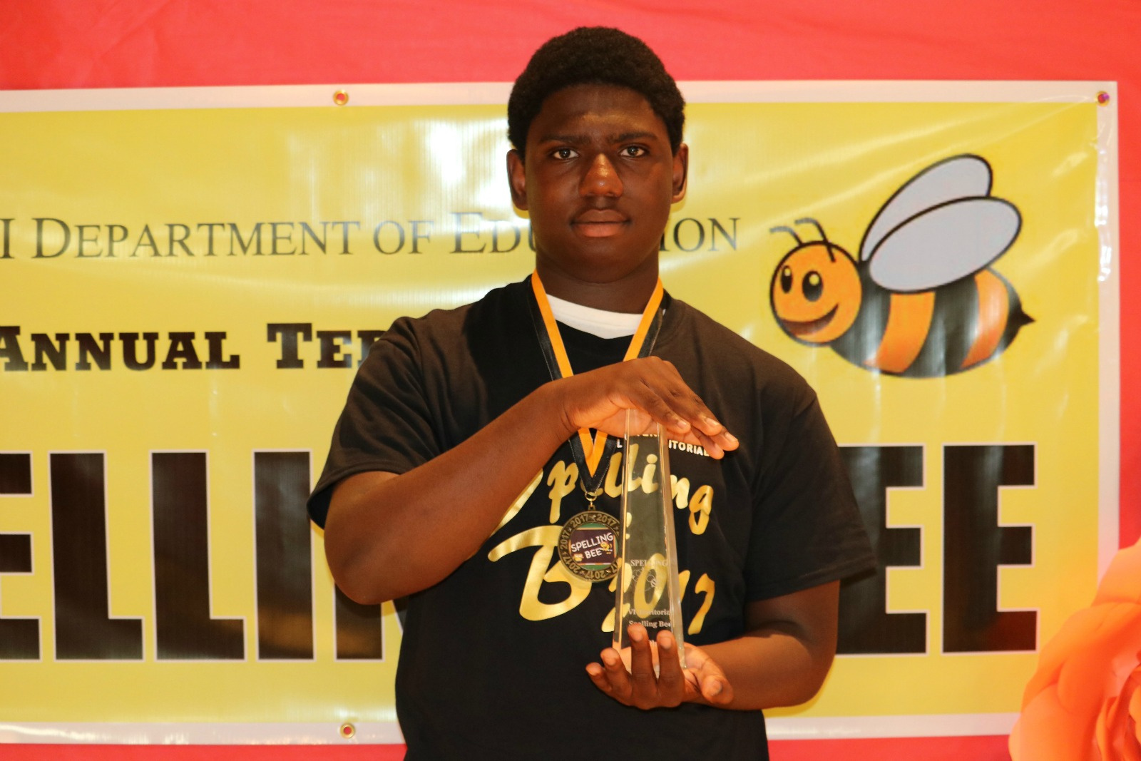 Church Of God Holiness Academy Z'Qi Chapman Is 2017 Territorial Spelling Bee Champion